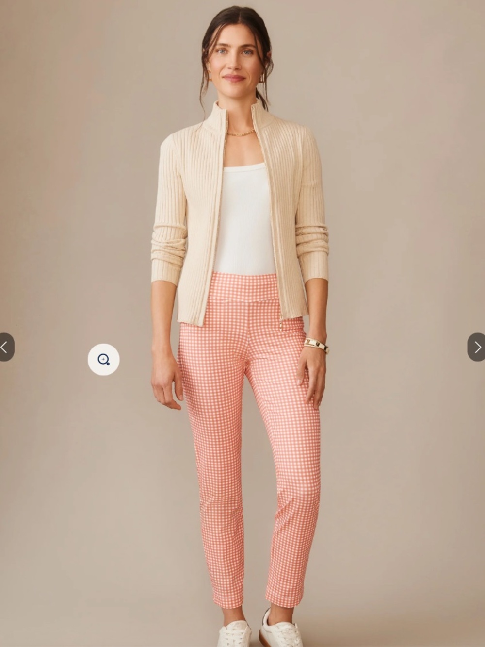J. McLaughlin - Newport Capri Pants in Midi Cabana Gingham - NWOT